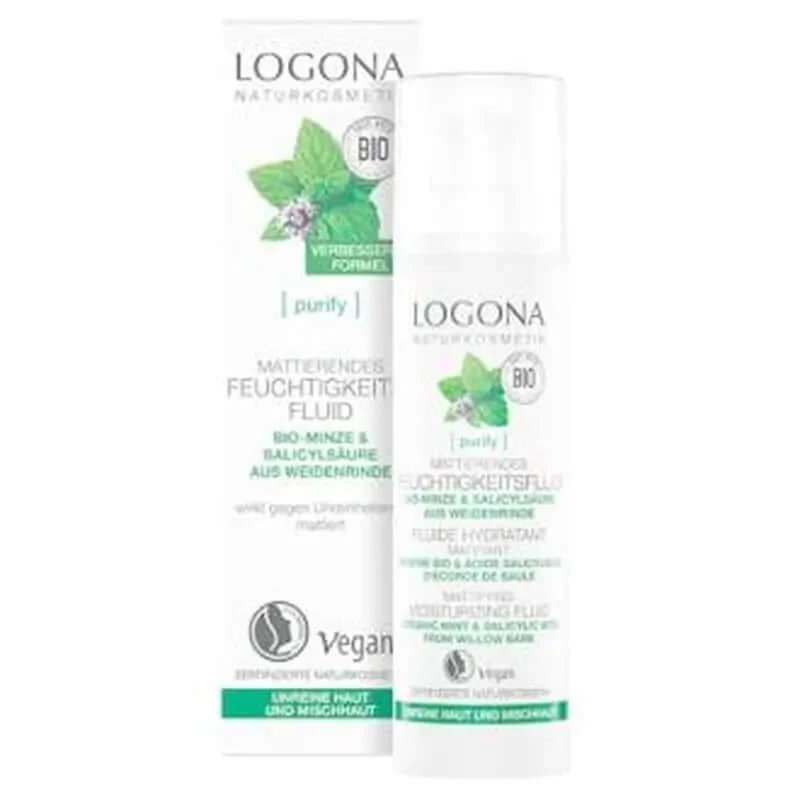 Logona Fluid hidratant matifiant mentă 30Ml.