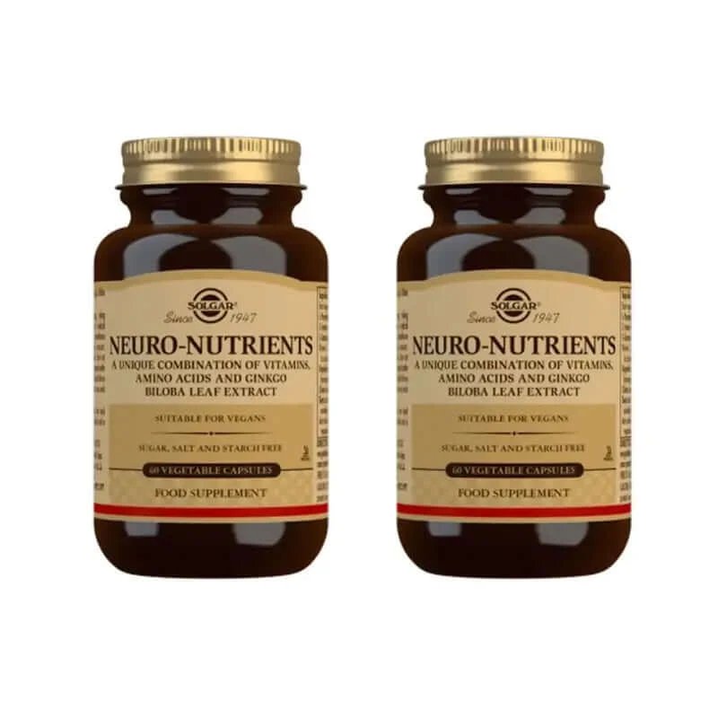 Solgar Neuro-Nutrienți, 2X60 Capsule