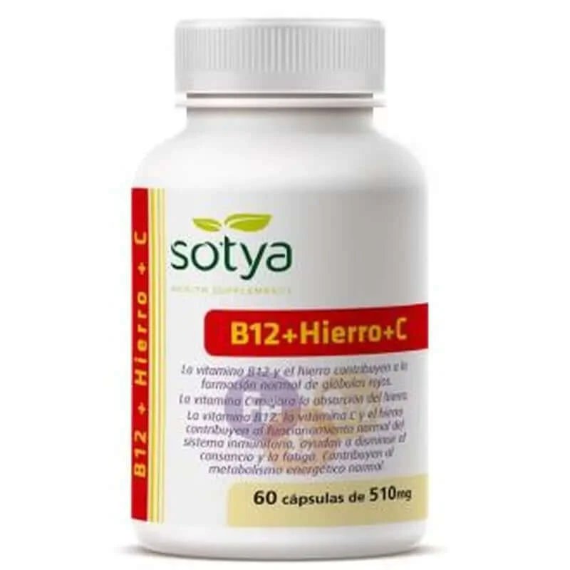 Sotya Vit B12 + Fier + Vit C 60 Capsule