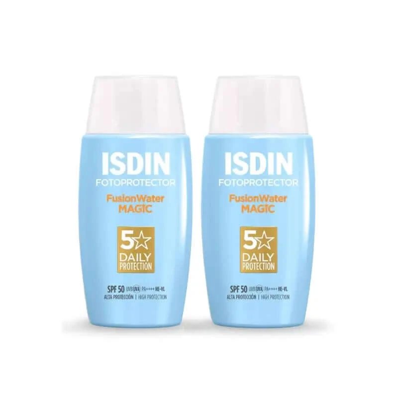 Isdin Fusion Water Magic Spf 50+ Protecție solară 2 x 50 Ml
