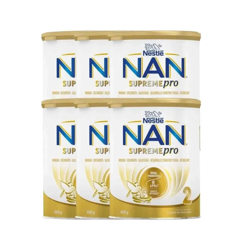 Nestlé Nan Supreme Pro 2 lapte praf, pachet de 6x800g