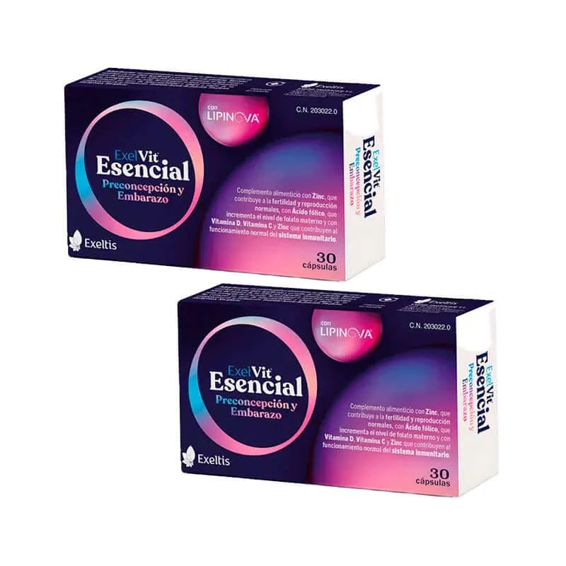 Exelvit Essential Preconcepție și sarcină , Duplo 2x30 Capsule