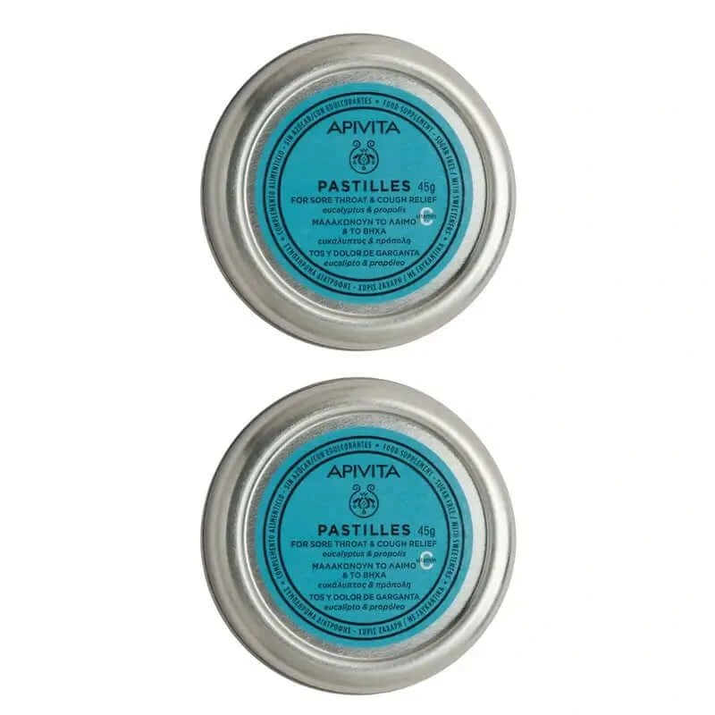Apivita Eucalyptus & Propolis pastile, pachet de 2