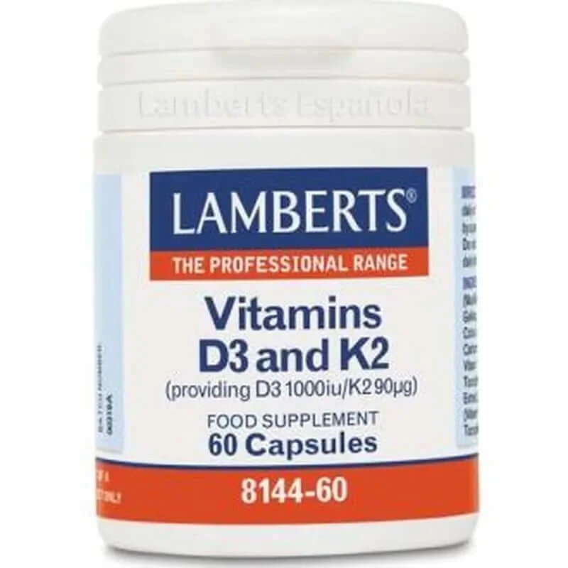 Lamberts Vitamina D3 1000Ui + K2 90µg 60 Capsule
