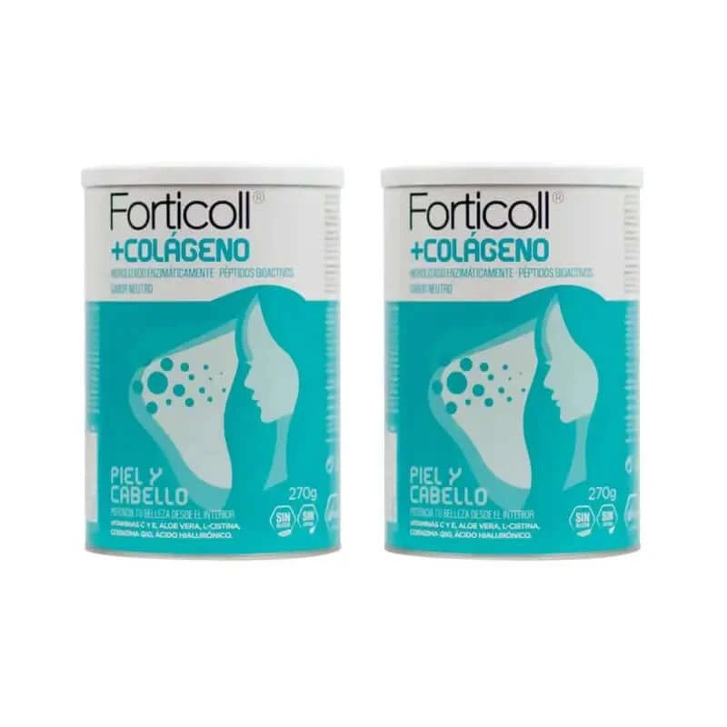 Forticoll Migdale Colagen bioactiv piele și păr, 2X270 Gr