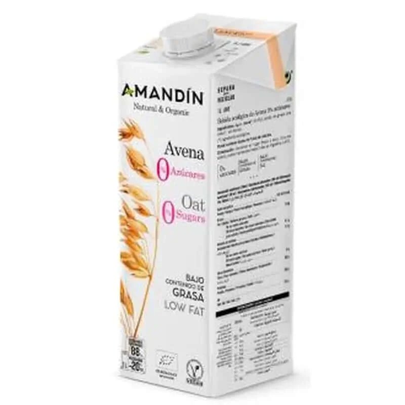Amandin Oatmeal Vegetable Drink 0% Zaharuri 1Lt 6Pcs. Bio