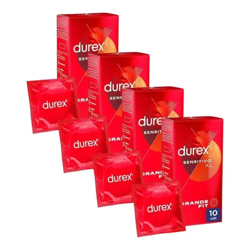 Prezervative Durex Soft Sensitive pentru sensibilitate crescută dimensiune Xl 10 pachet de 4