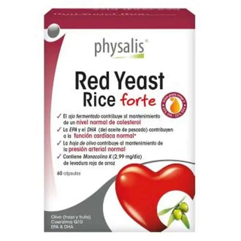Physalis Drojdie roșie de orez Q10 Forte 60 Capsule