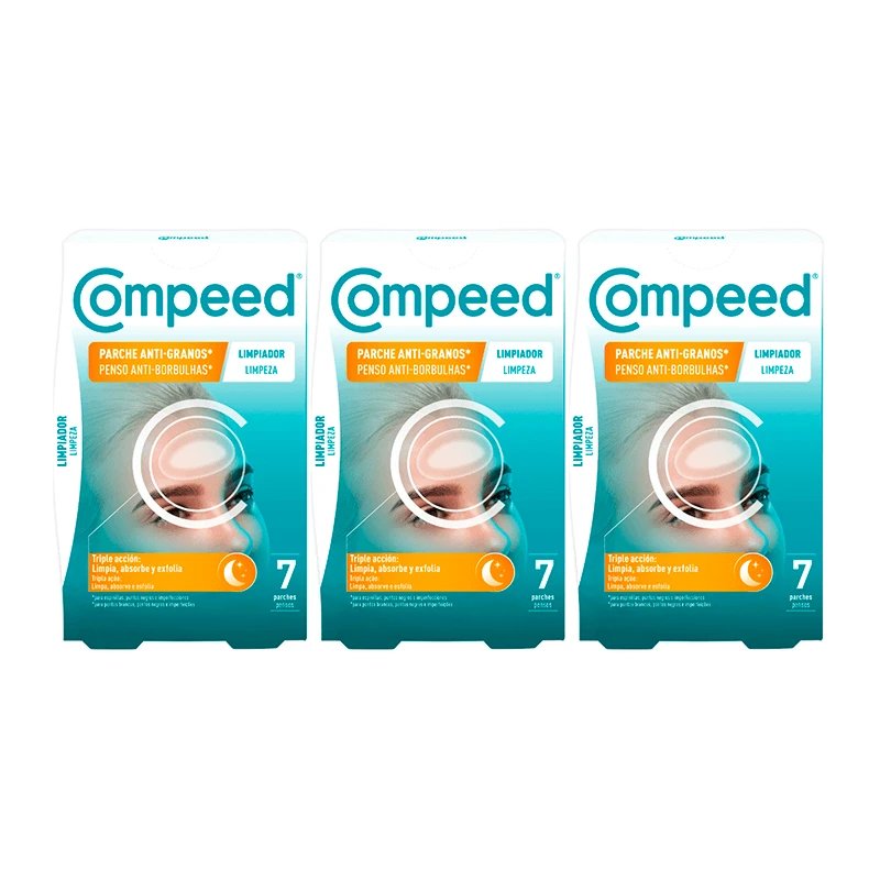 Compeed Triplo Anti-Spot Cleanser , 3x 7 unități