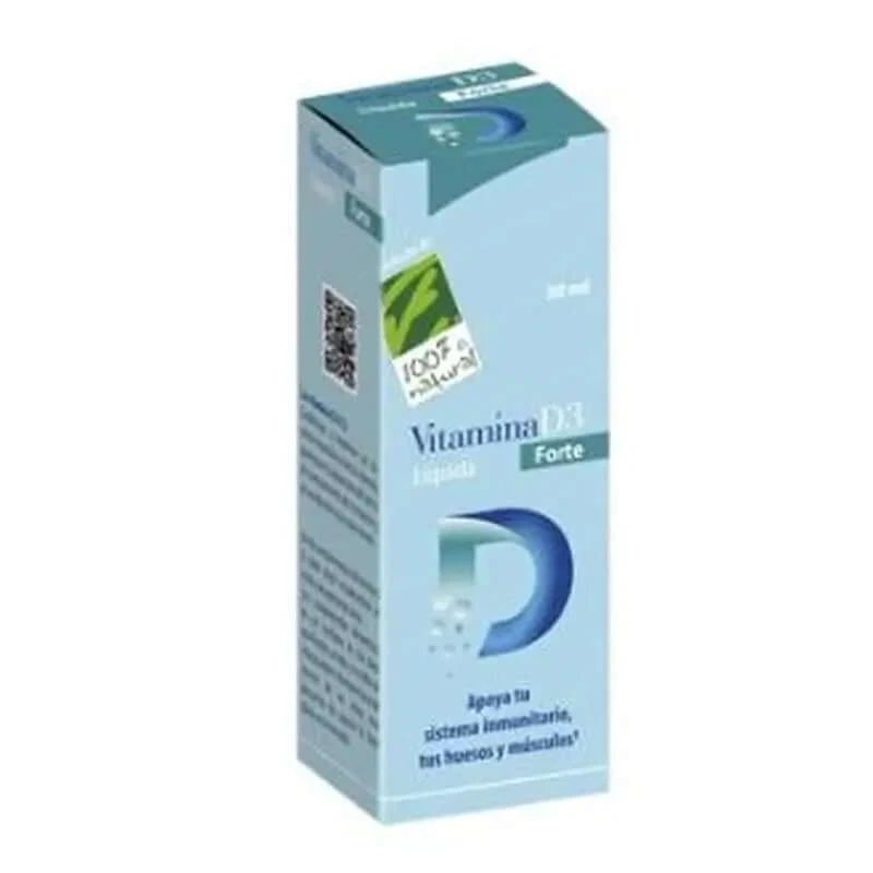 Sută la sută natural Vitamina D3 Forte lichid 30Ml.