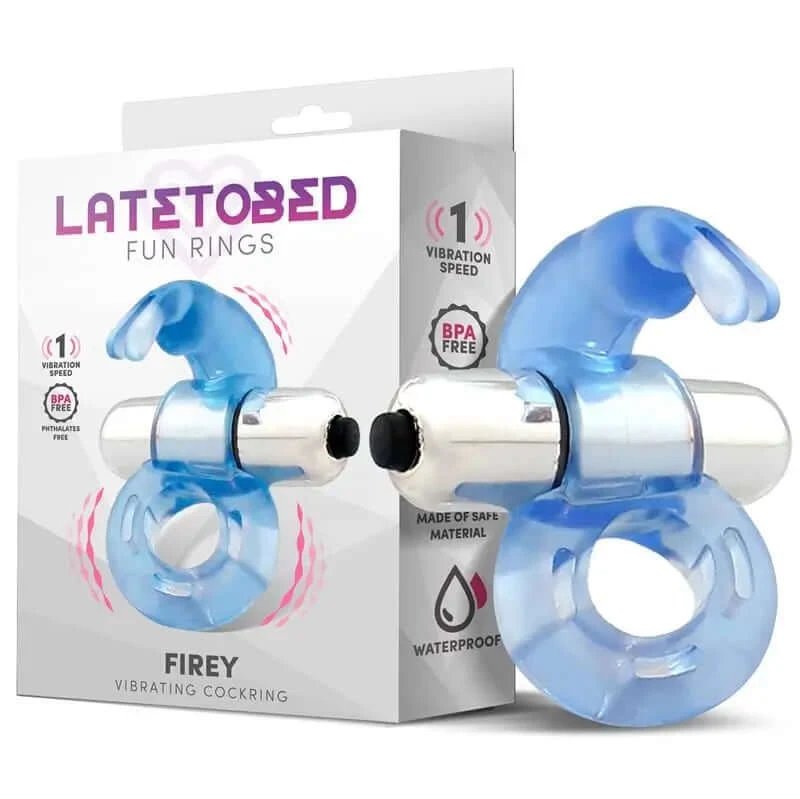Latetobed Inel vibrator cu iepuraș albastru