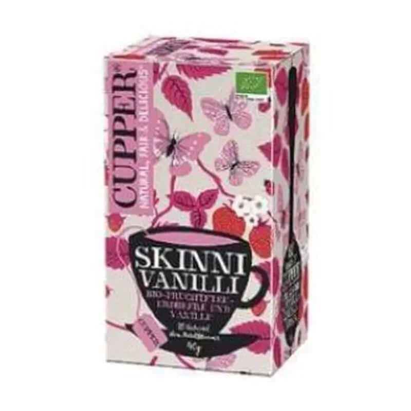 Cupper Infuzie de căpșuni și vanilie 20Sachete. Bio Vegan