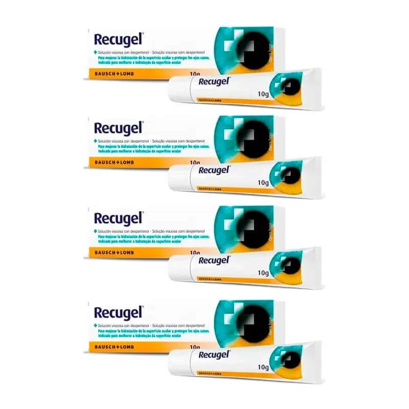 Recugel Gel oftalmic, pachet 4 x 10 g