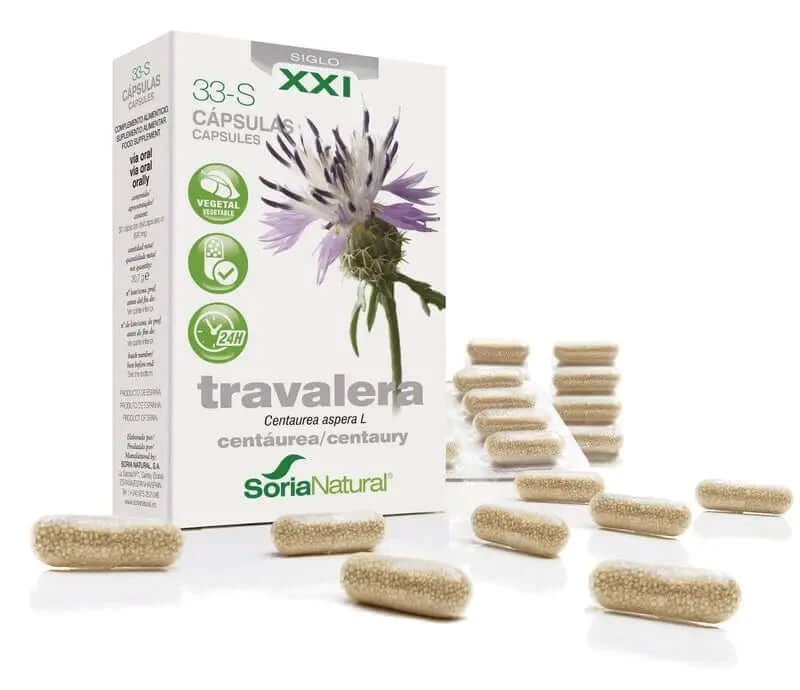 Soria Natural 33-S Travalera 200 Mg, 30 Capsule
