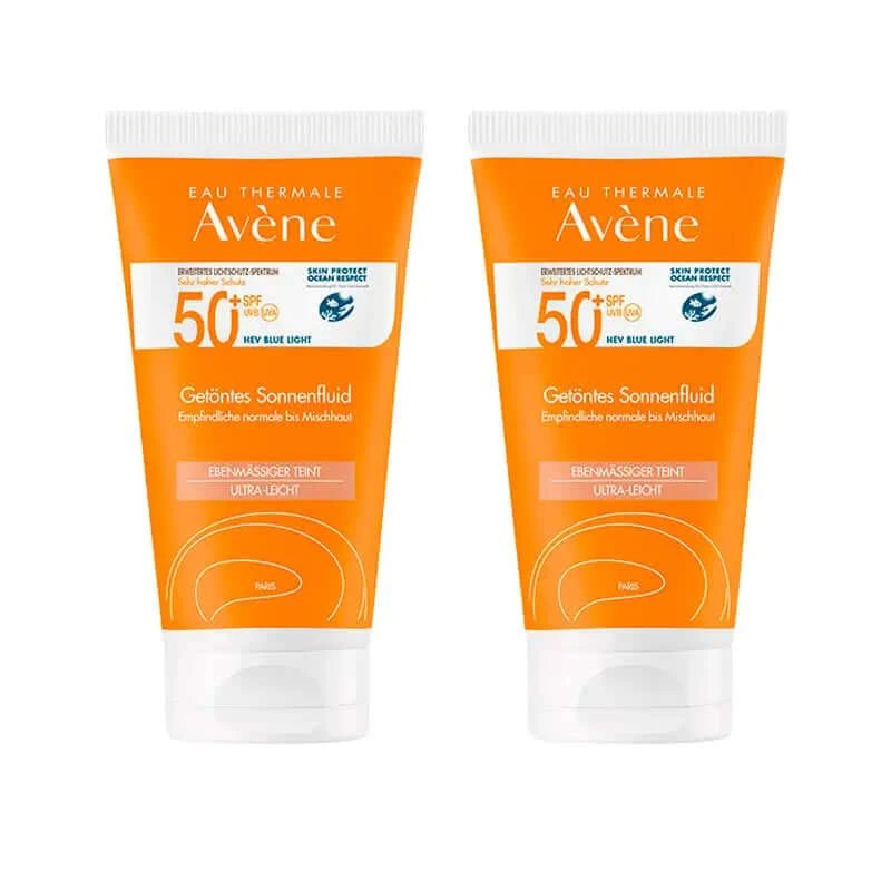Avène Sun Fluid SPF50+ Color 2x50 ml
