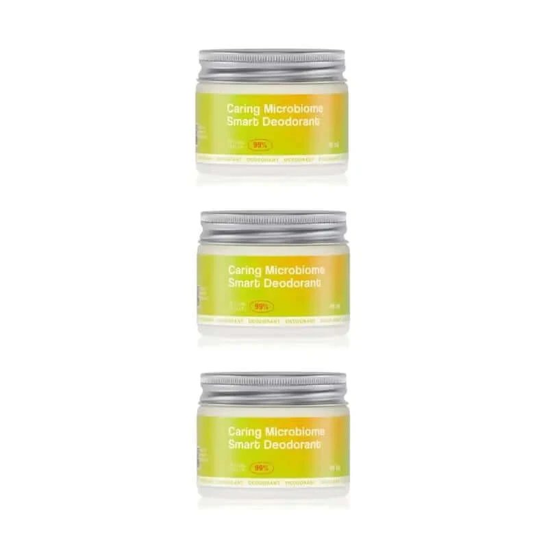 Deodorant natural Freshly Caring Microbiome, 3x40ml