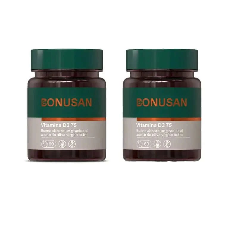 Bonusan Vitamina D3 Forte 75 , 2X60 Perle