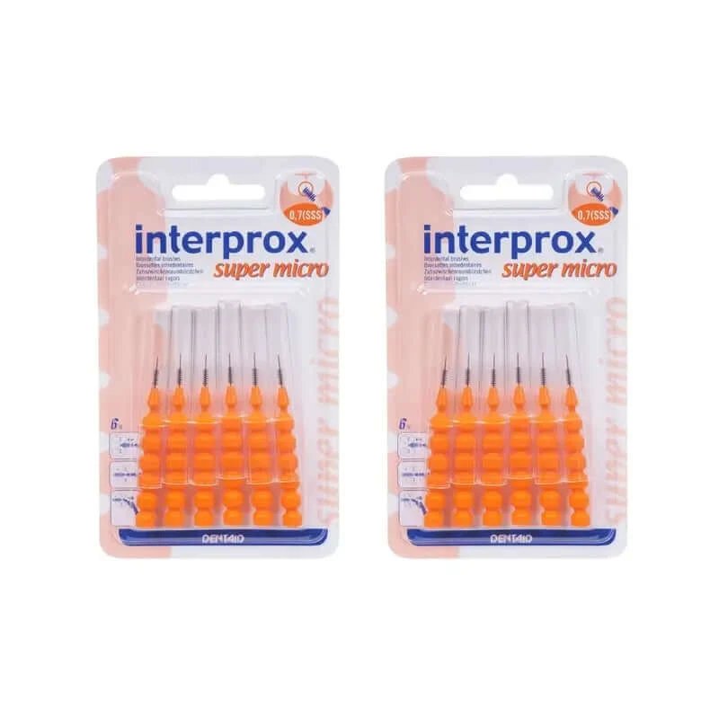Interprox Interproximal Super Micro periuță de dinți, 2X6 unități