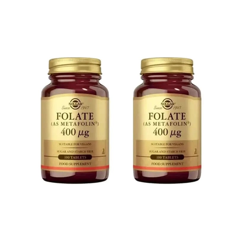 Solgar Folate 400Mcg, 2X100 Tablete