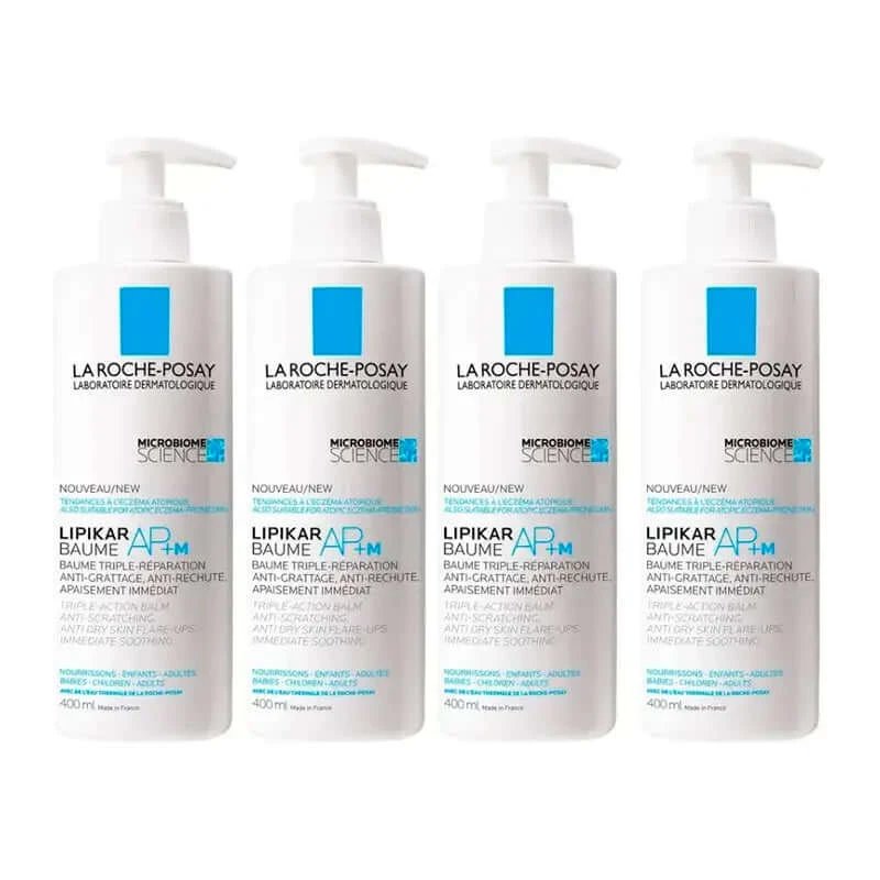 La Roche Posay Lipikar Baume Ap+M, pachet 4 x 400 ml