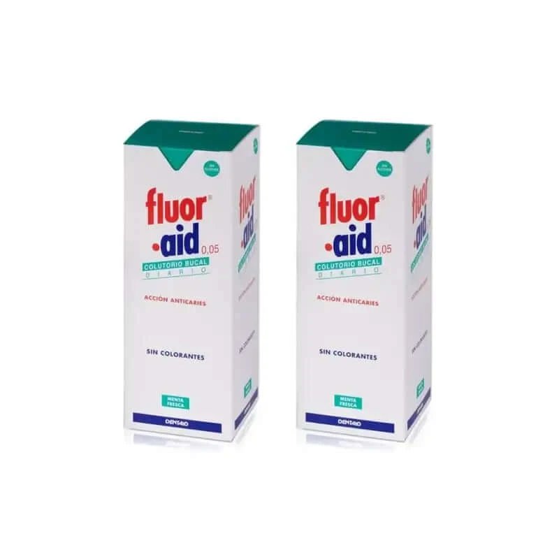 Fluor Aid Fluor Aid Apă de gură zilnică 0'05, 2X500 Ml