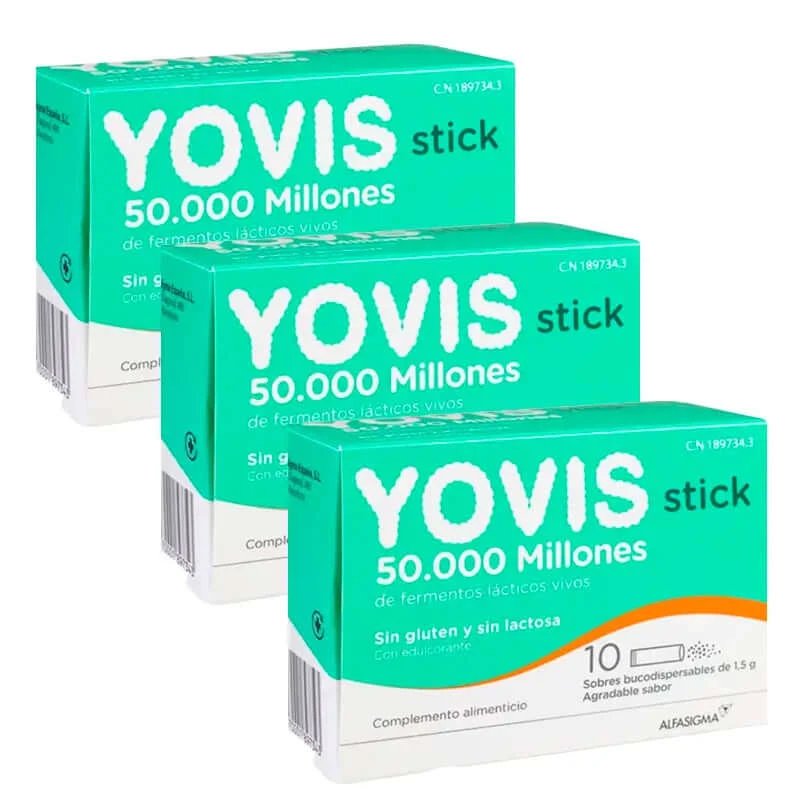 Yovis Pack, 3 x 10 bucodispersabil sitkcs