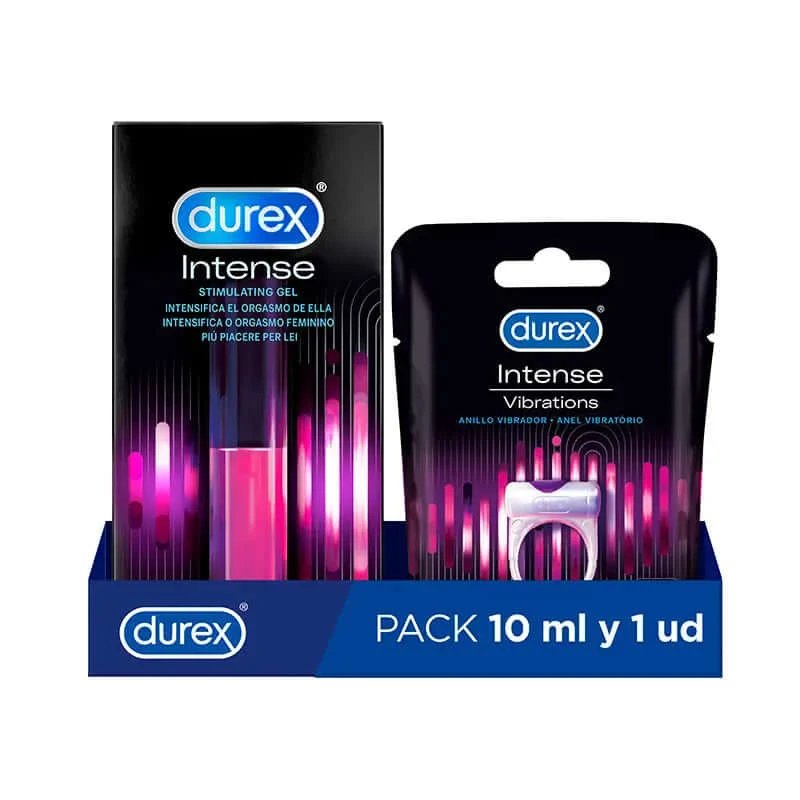 Durex Pack Intense Orgasmic Gel + Inel vibrator Intense Orgasmic Vibrations