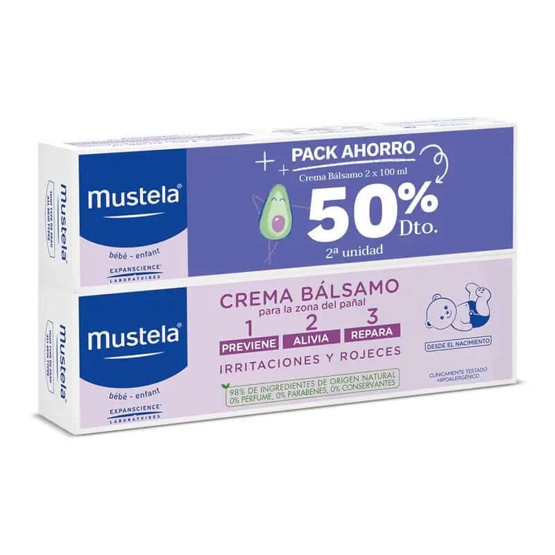 Mustela Duplo Balsam Cremă 123, 2x100ml