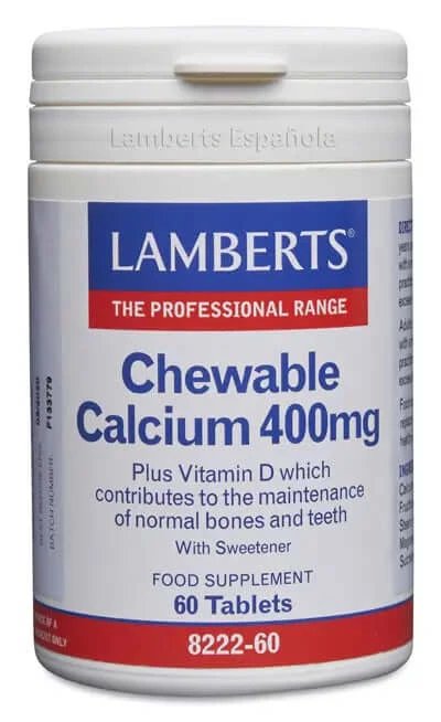 Lamberts Calcium masticabil , 60 comprimate