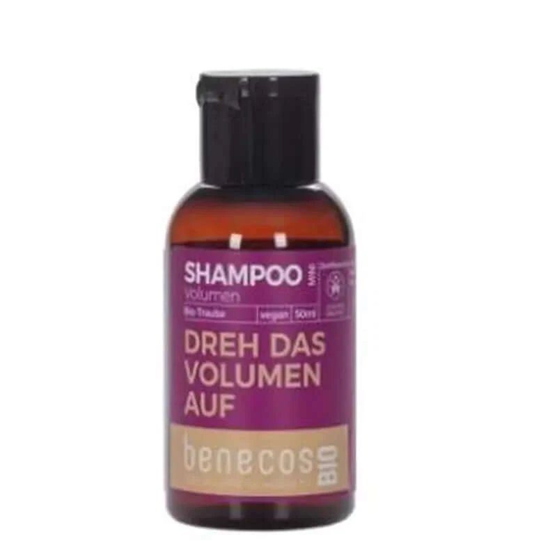 Șampon Benecos Mini Travel Grape Volume 50Ml. Organic Vegan