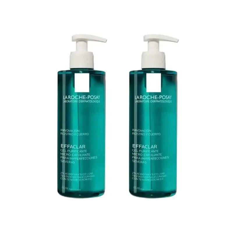 La Roche Posay Effaclar Micro-Exfoliant Gel Purifiant, 2X400 Ml