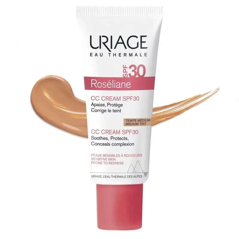 Uriage Roséliane Cc Cream Spf30 Cremă colorată pentru piele sensibilă, roșie, rozacee și hiperreactivă, 40 ml