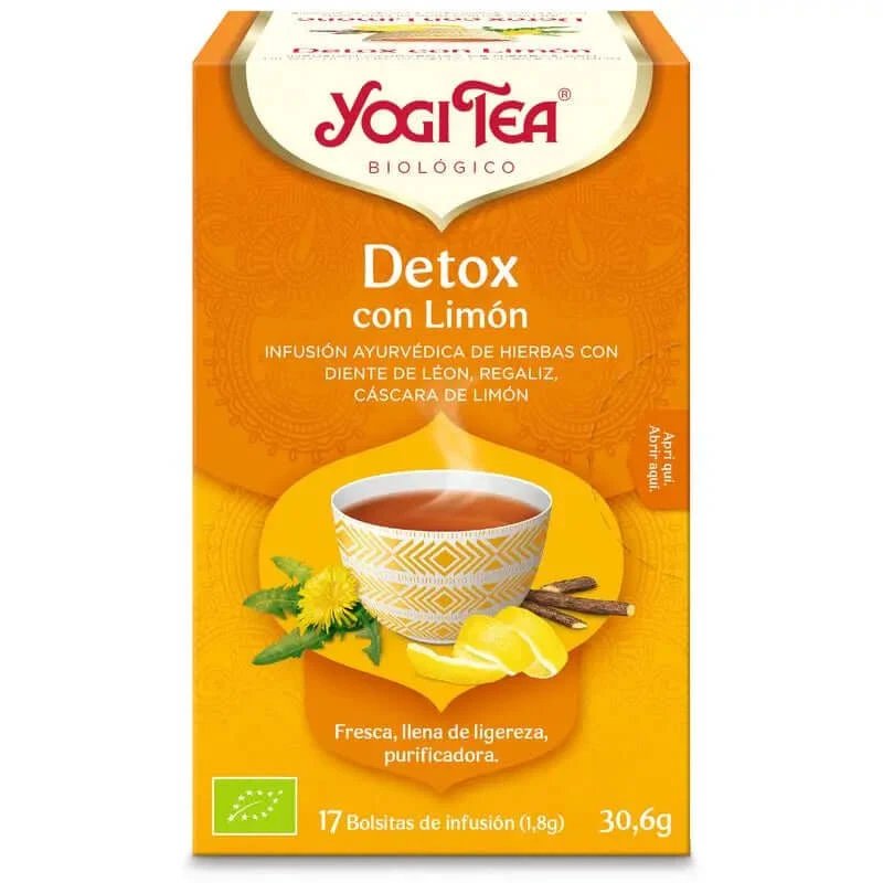 Yogi Tea Organic Detox cu lămâie 17 pliculețe