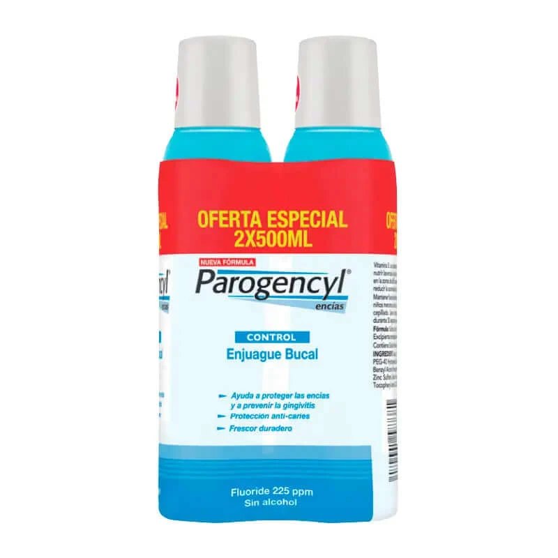 Parogencyl Control Apă de gură, 2x500 ml