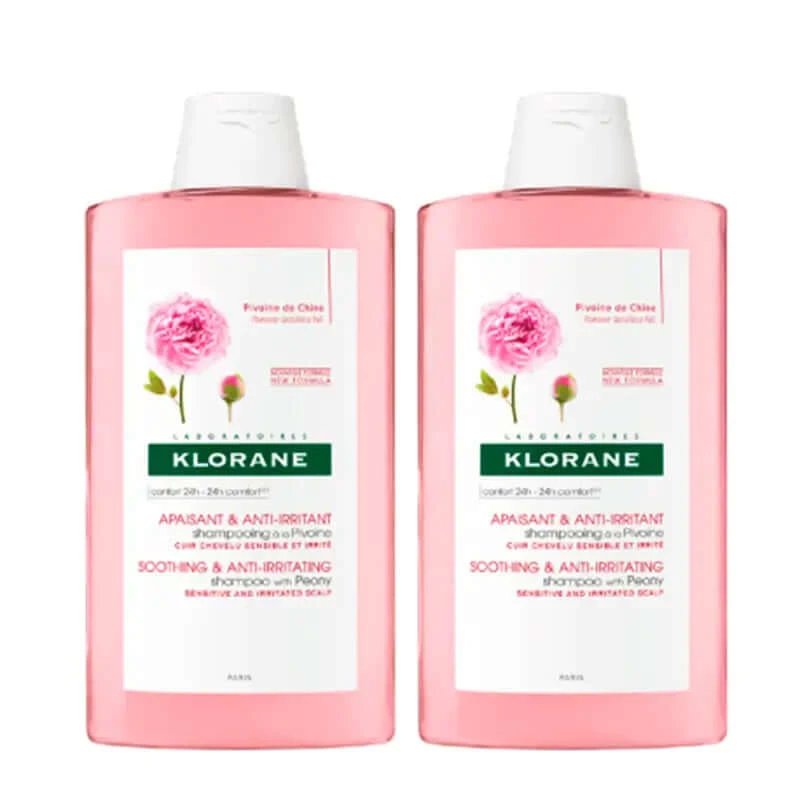 Klorane Peony Șampon Pack Bio, 400 ml