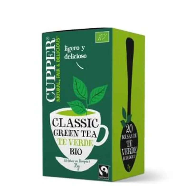 Infuzie de ceai verde Cupper 20Sachete. Bio