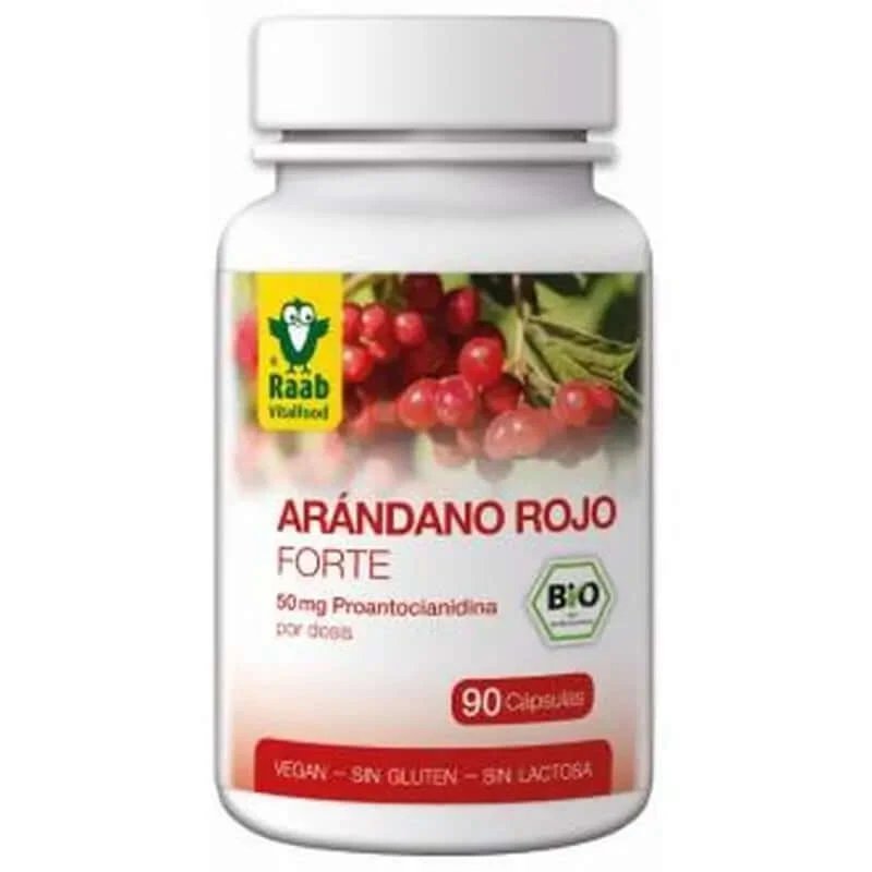 Raab Vitalfood Red Bilberry Forte 90Cap Bio Sg Vegan