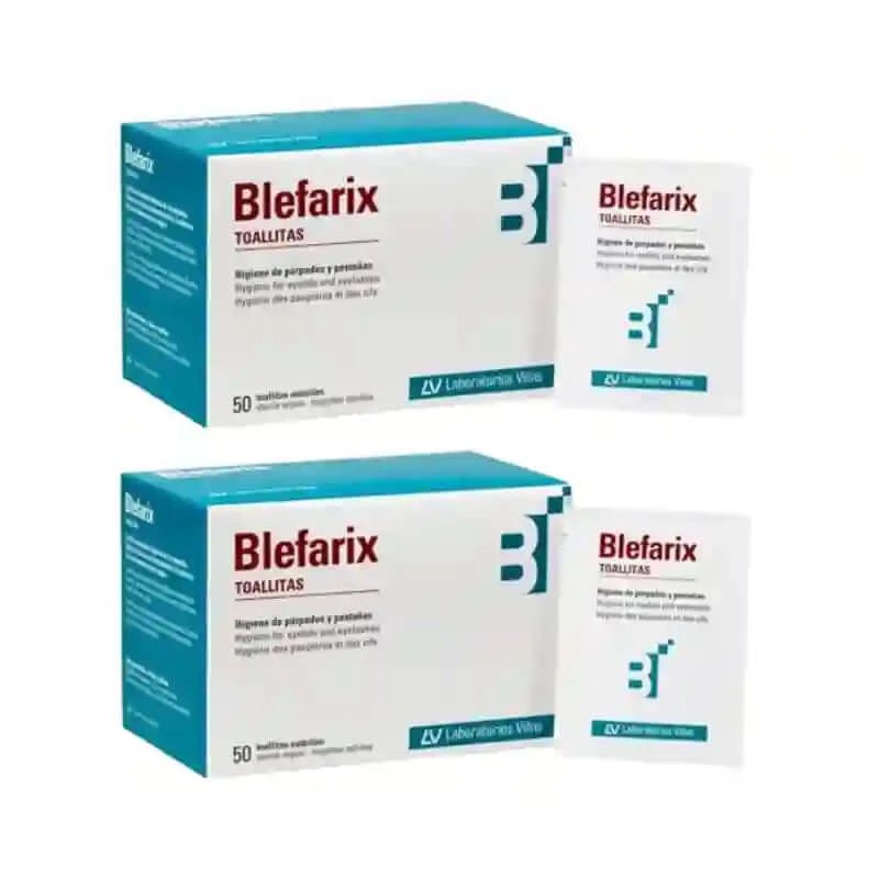 Blefarix Șervețele 50 pliculețe, pachet de 2