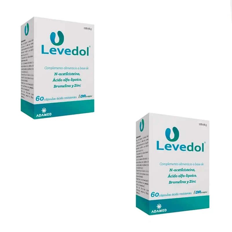 Levedol, pachet 2x60 capsule
