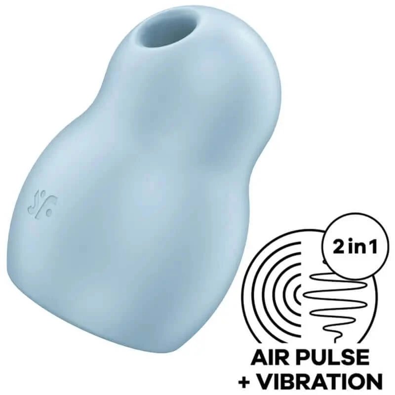 Satisfyer Pro To Go 1 Stimulator & Vibrator Dublu Albastru