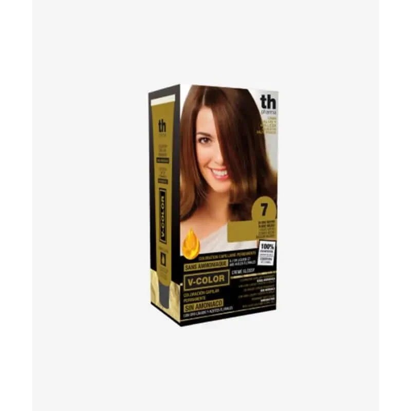 Th Pharma V Colour- Kit de culoare nr. 7 fără amoniac C/Liquid Gold