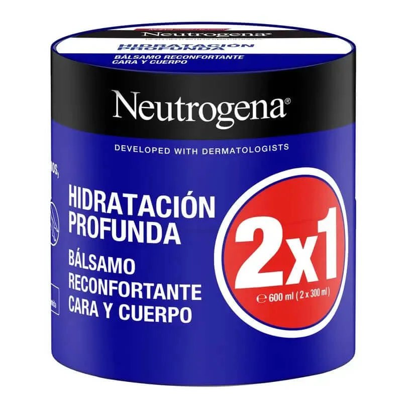 Neutrogena Moisturising Face & Body Pachet de cremă hidratantă reconfortantă, 2X300 ml