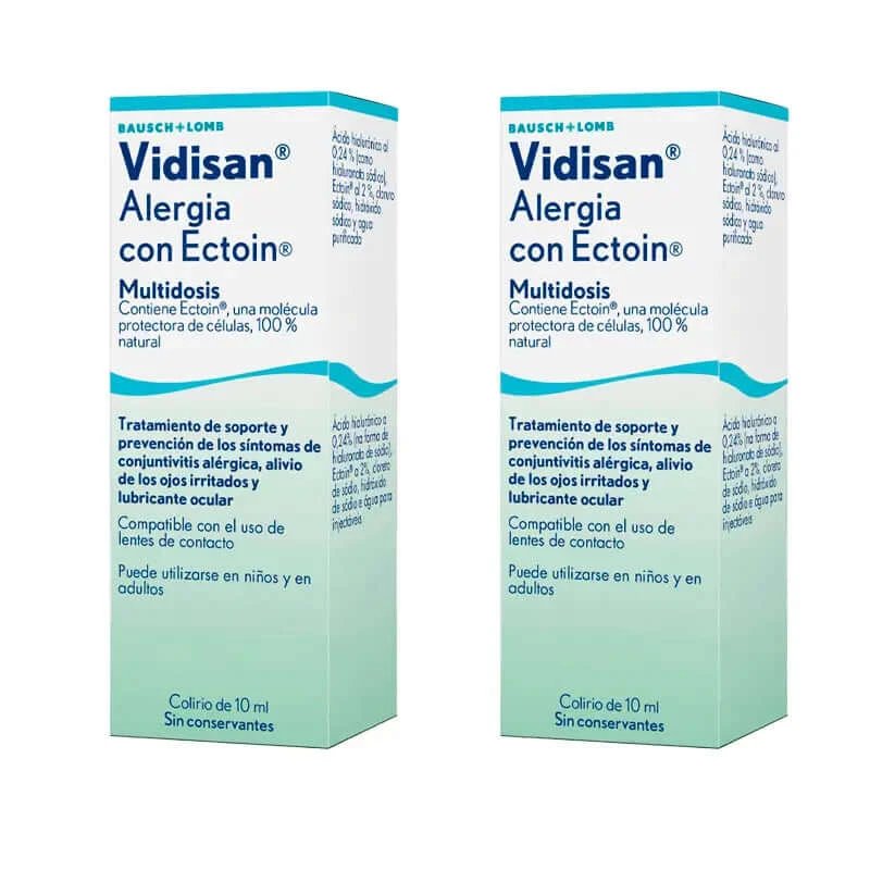 Vidisan Alergie cu Ectoin Picături oftalmologice Ochi iritați, 2 X 10 Ml