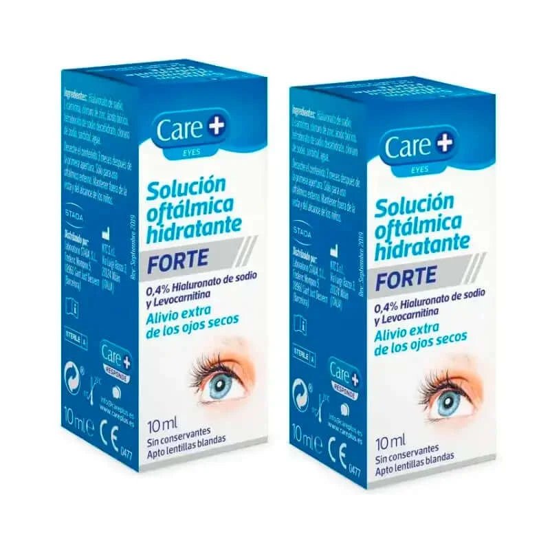 Care+ Soluție oftalmică Forte, pachet 2 x 10 ml