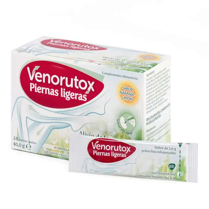 Venorutox Light Legs 20 plicuri Portocaliu-Lemon