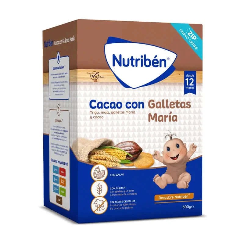 Nutriben Papilla Cacao cu Maria Cookies 500 g