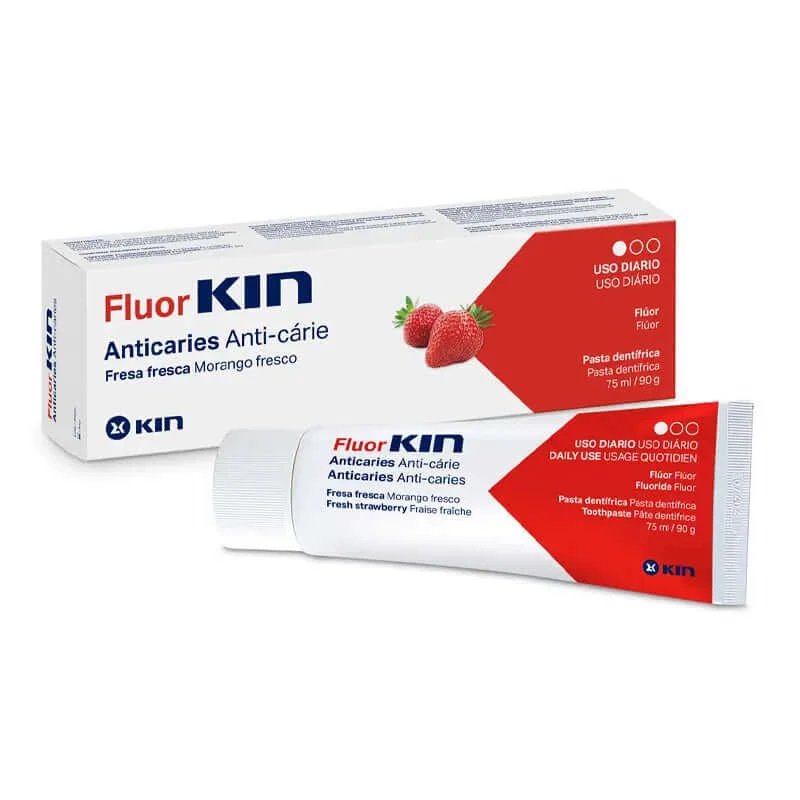 KIN Fluorkin Ac pastă de căpșuni 75 ml
