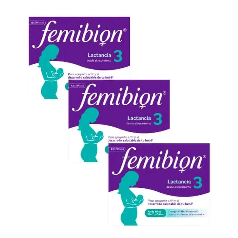 Femibion 3 Lactație Sarcină cu acid folic și vitamine, 3 x 28 comprimate