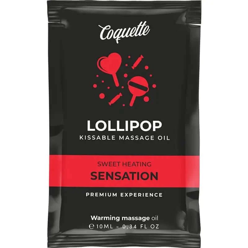 Coquette Cosmetics Desire Pocket Kissable Lollipop Warming Massage Oil 10 Ml