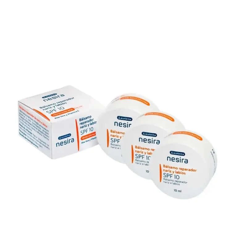 Acofarderm Triple Acofarderm Balsam reparator pentru nas și buze SPF, 10 ml